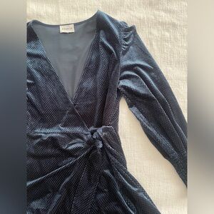 FRNCH long sleeve wrap dress, never worn